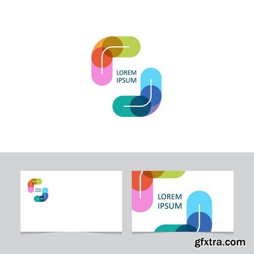 Stock Vectors - Business Card Template 8, 25xEPS