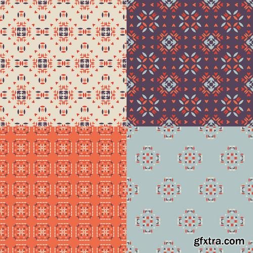 Stock Vector - Elegant Collection of Geometric Seamless Patterns, 30EPS