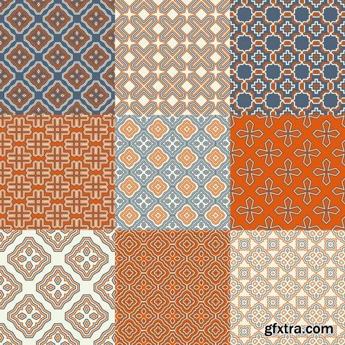 Stock Vector - Elegant Collection of Geometric Seamless Patterns, 30EPS