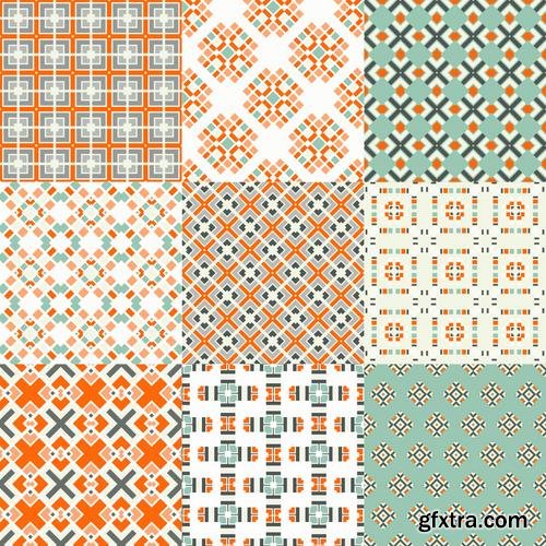 Stock Vector - Elegant Collection of Geometric Seamless Patterns, 30EPS