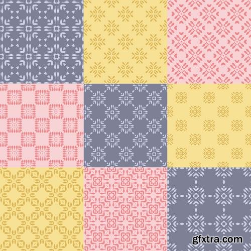 Stock Vector - Elegant Collection of Geometric Seamless Patterns, 30EPS