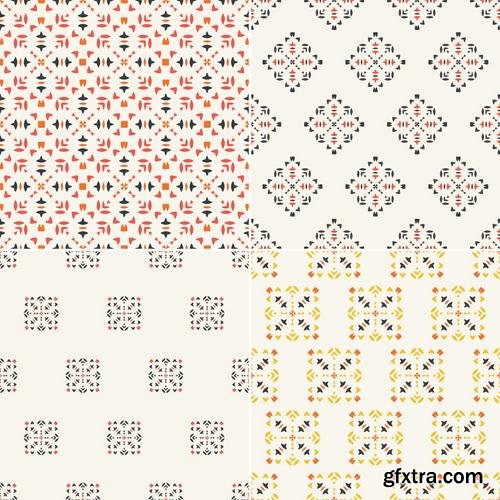 Stock Vector - Elegant Collection of Geometric Seamless Patterns, 30EPS