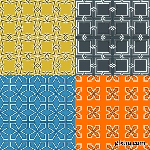 Stock Vector - Elegant Collection of Geometric Seamless Patterns, 30EPS