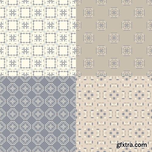 Stock Vector - Elegant Collection of Geometric Seamless Patterns, 30EPS