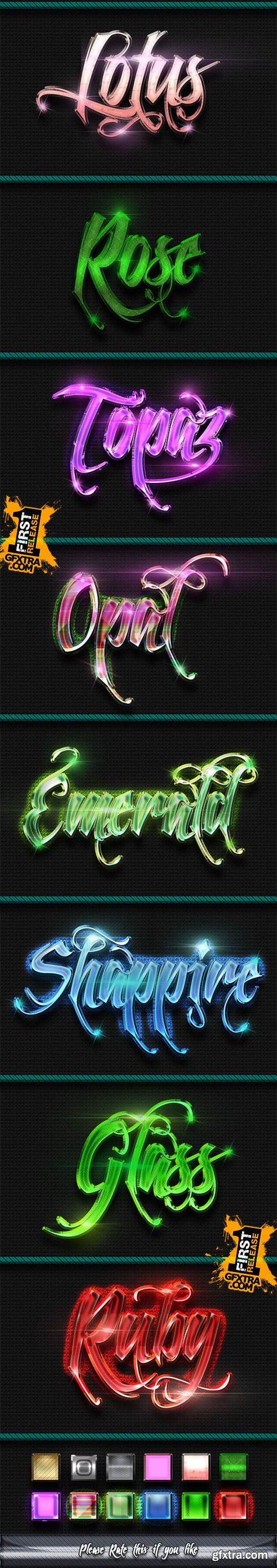 GraphicRiver 12 Photoshop Text Effect Styles Vol.3