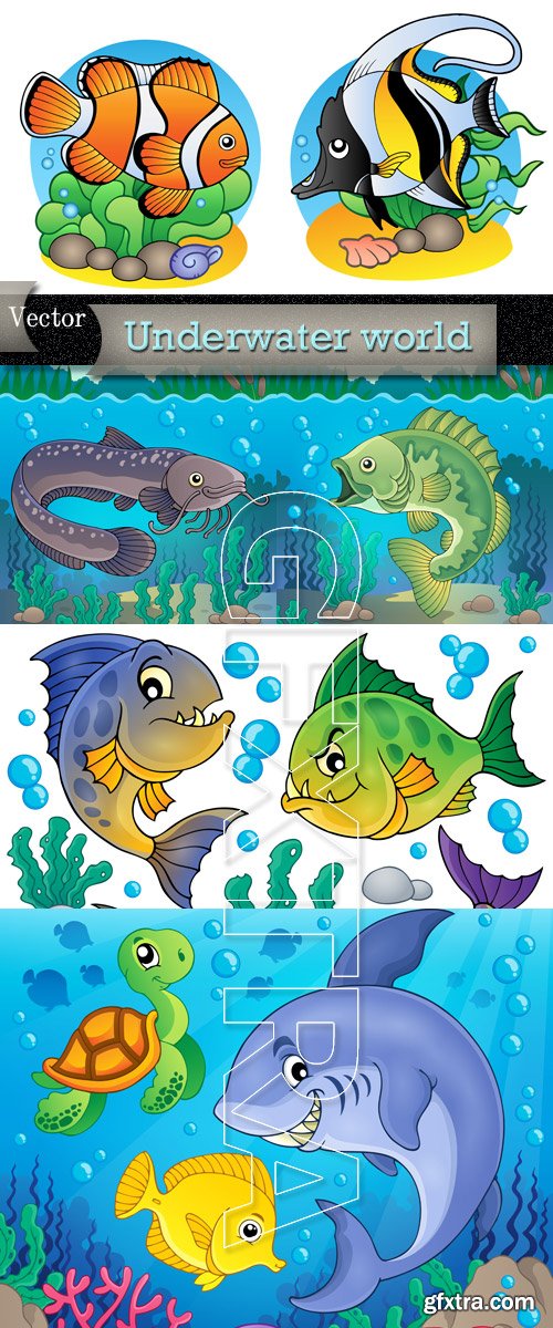 The underwater world in Vector