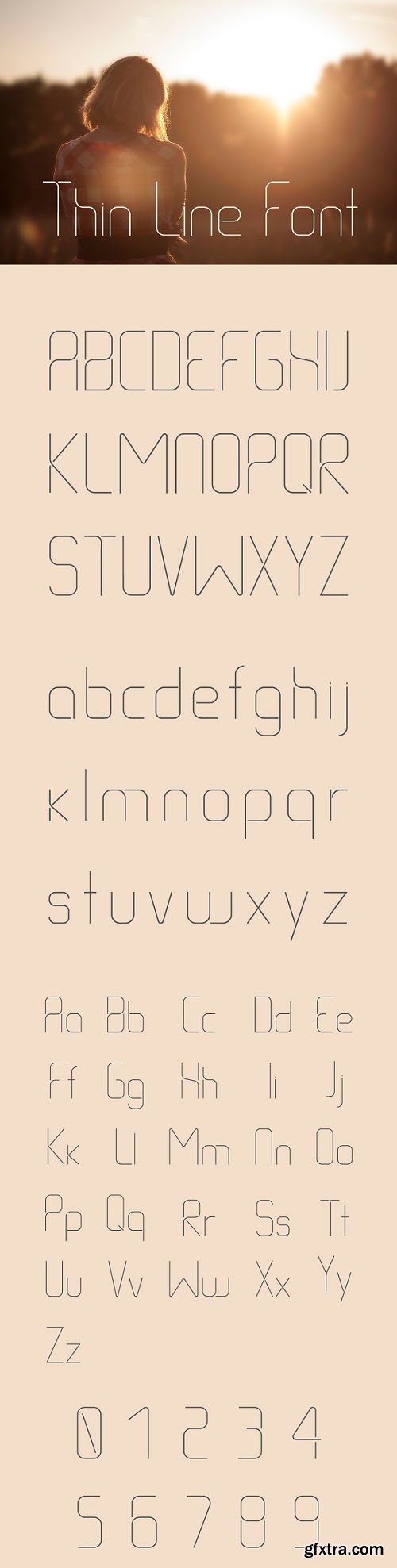 Thin Line Font