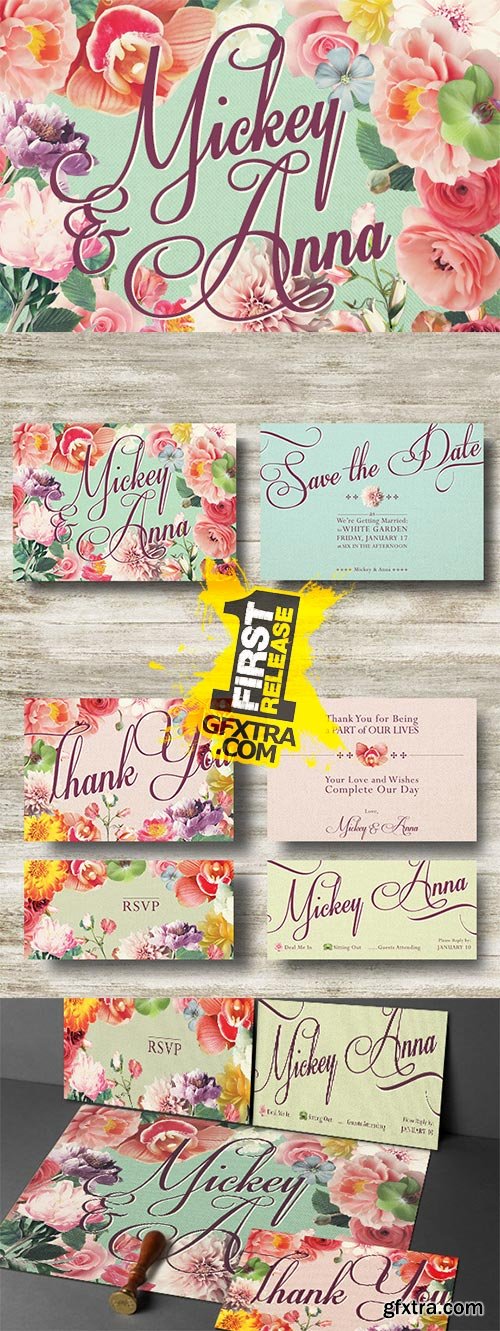 CM - Flower Wedding Invitation 255822