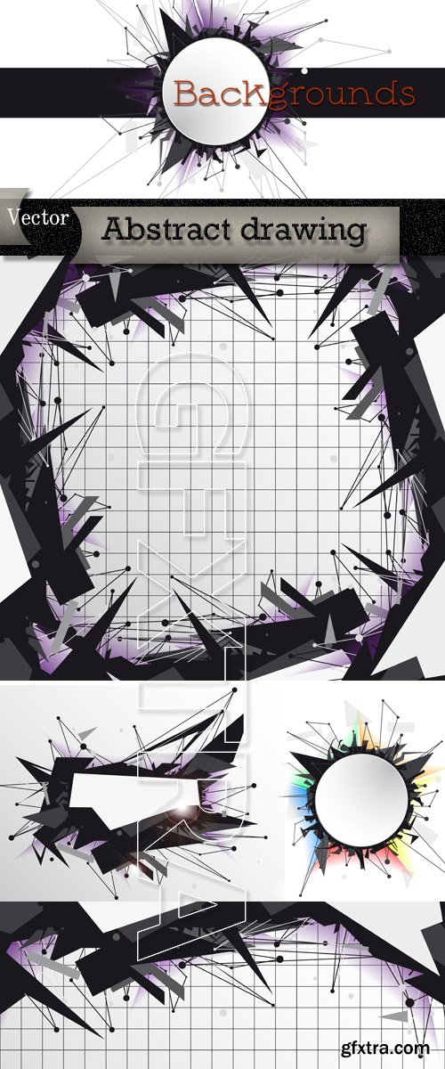 Abstract backgrounds in Vector