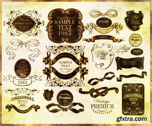 Stock Vector - Elegant Calligraphic Design Elements Set, 40EPS