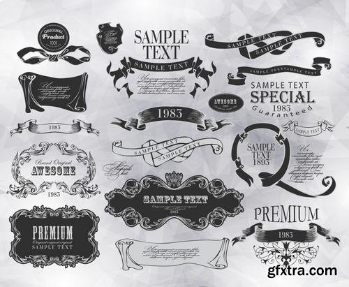 Stock Vector - Elegant Calligraphic Design Elements Set, 40EPS