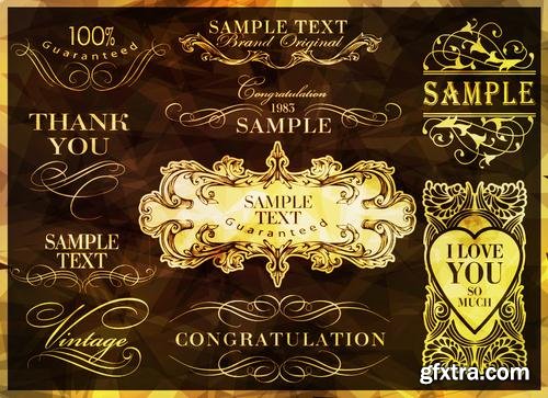 Stock Vector - Elegant Calligraphic Design Elements Set, 40EPS