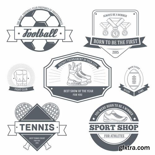 Stock Vector - Logo or Label Templates Big Set, 40EPS