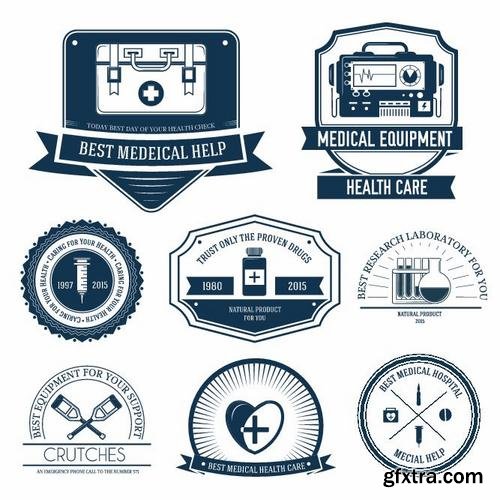 Stock Vector - Logo or Label Templates Big Set, 40EPS