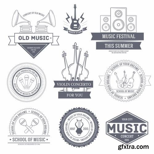 Stock Vector - Logo or Label Templates Big Set, 40EPS