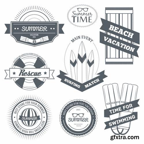 Stock Vector - Logo or Label Templates Big Set, 40EPS