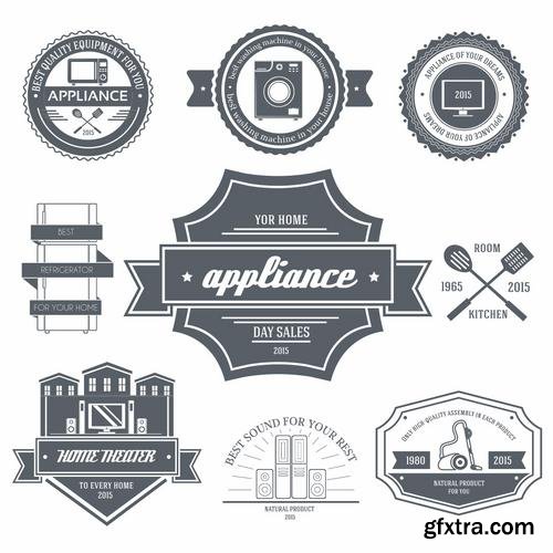 Stock Vector - Logo or Label Templates Big Set, 40EPS