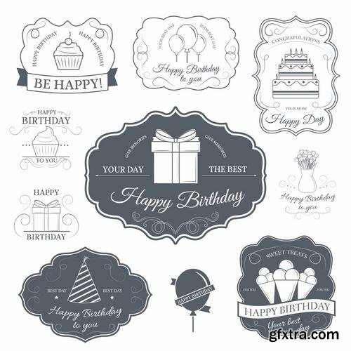 Stock Vector - Logo or Label Templates Big Set, 40EPS