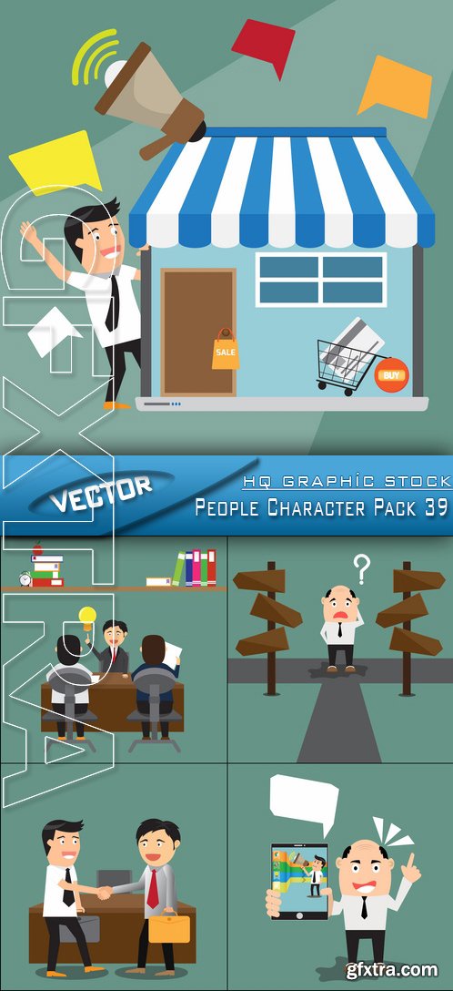 Stock Vector - People Character Pack 39