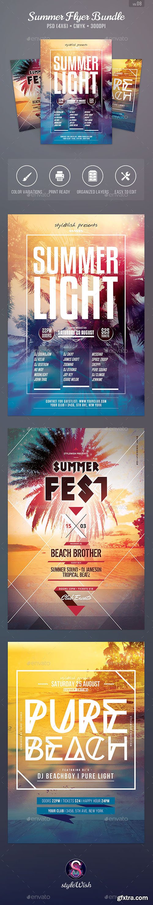 GraphicRiver Summer Flyer Bundle Vol.08/11272638