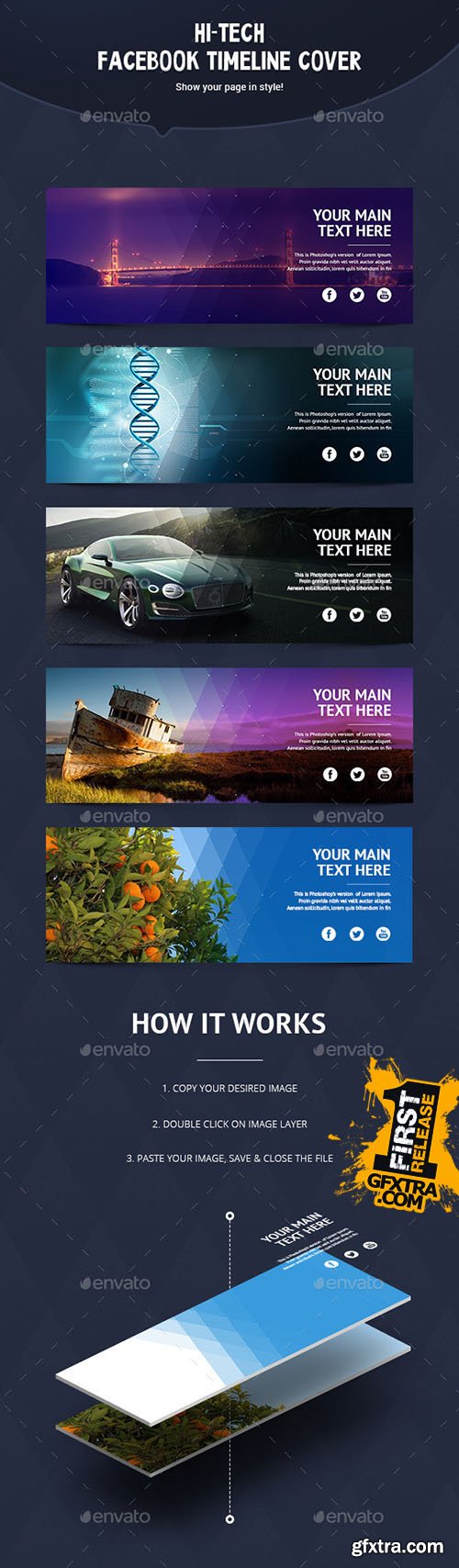 GraphicRiver Hi-Tech Facebook Timeline Cover