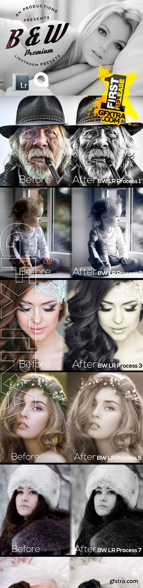 Black & White Lightroom Presets - CM 209345