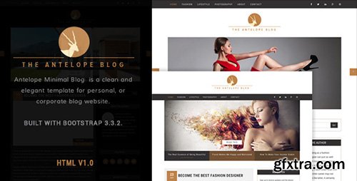 ThemeForest - Antelope Minimal Blog Template - RIP - 11227344