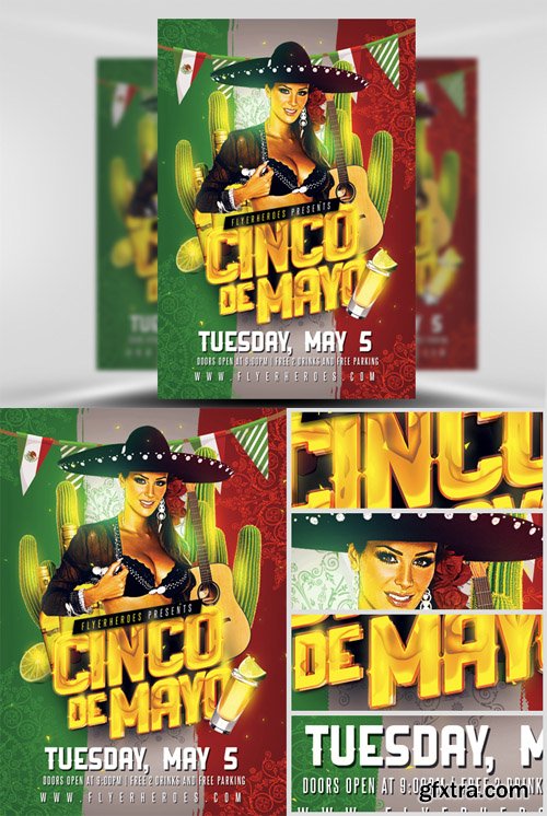 Cinco De Mayo PSD Flyer Template