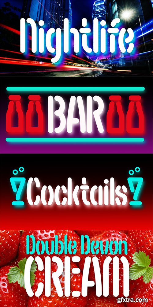 Nightlife Font Family - 2 Fonts $70