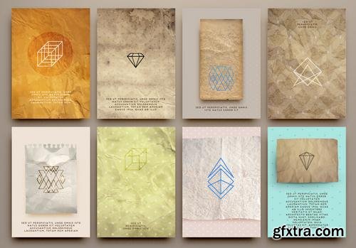 Stock Vector - Poster Flyer Brochure Design Templates Different Styles, 25EPS