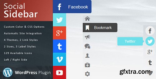 CodeCanyon - Social Sidebar v1.0.3 for WordPress - 6244336