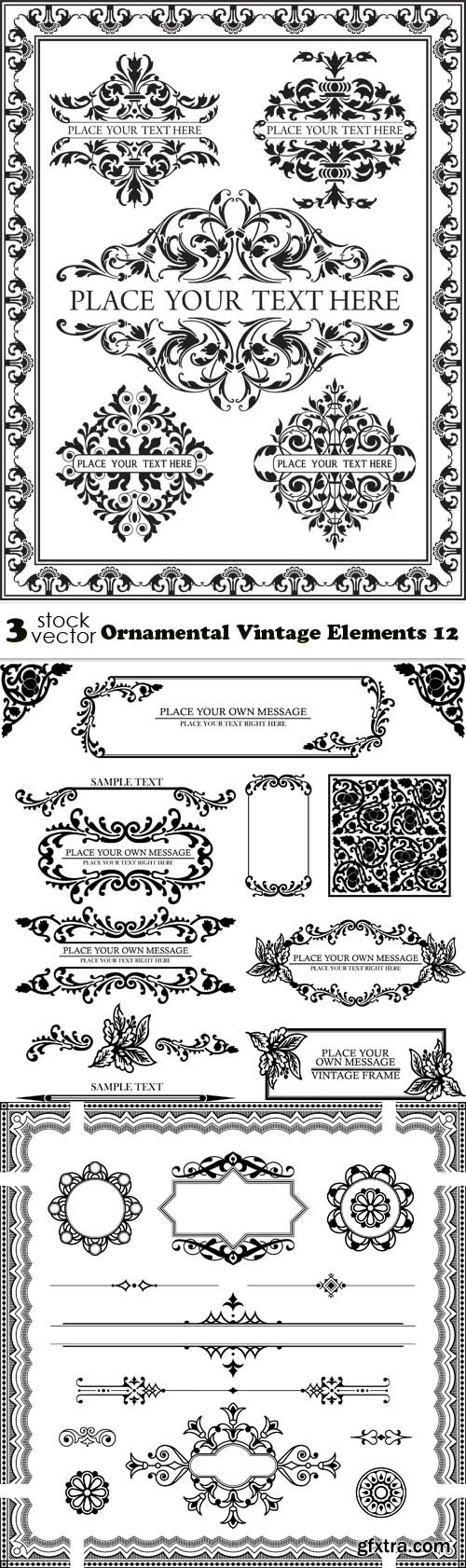 Vectors - Ornamental Vintage Elements 12