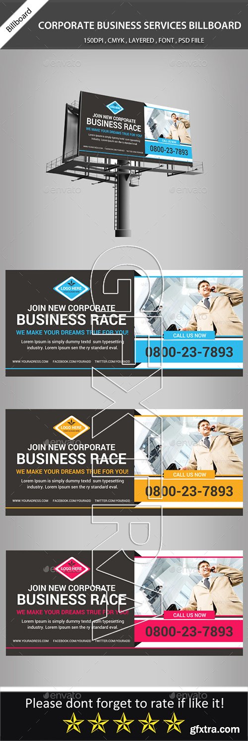 GraphicRiver - Corporate Business Billboard Banner Psd Template 11298127