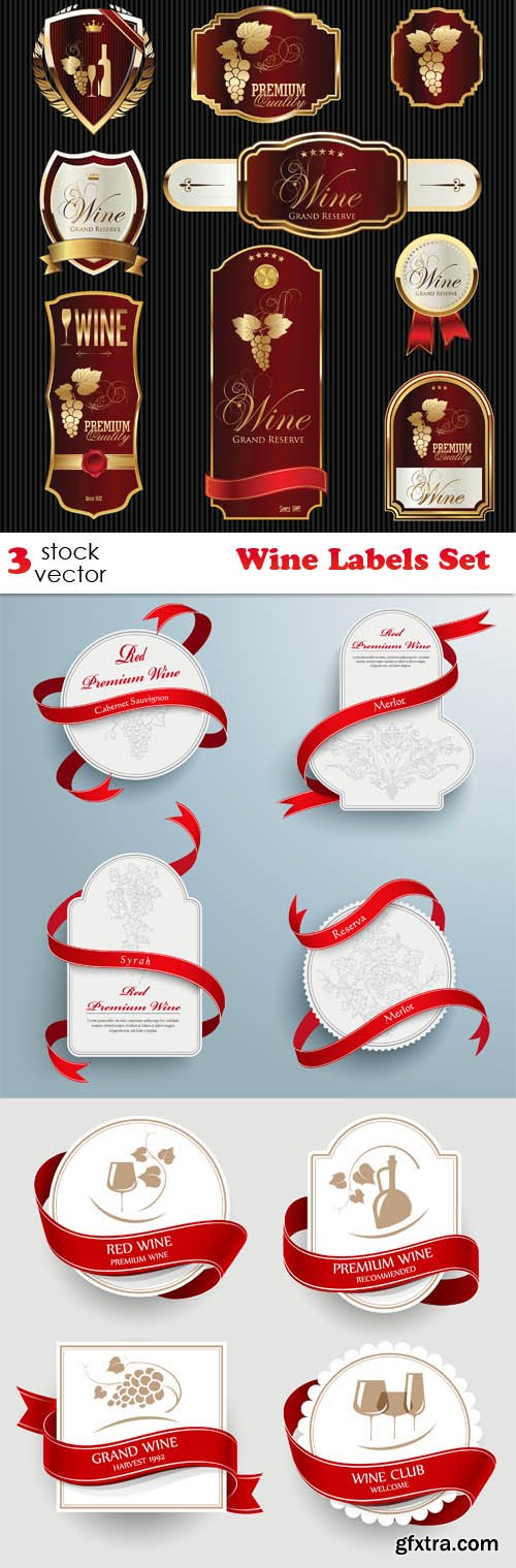 Vectors - Wine Labels Set