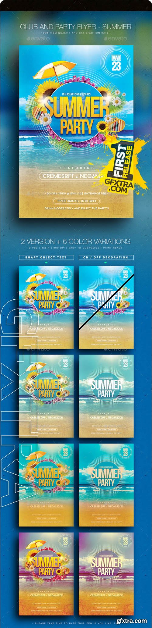 Summer V.2 - Club And Party Flyer - GraphicRiver 10806161