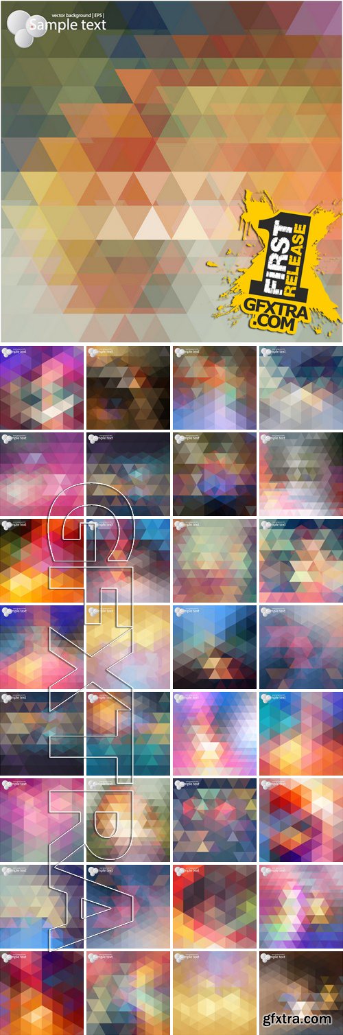 Stock Vectors - Abstract Geometric Backgrounds 4, 94xEPS