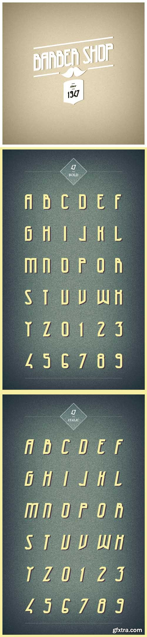 47 Typeface Font