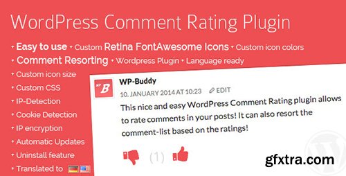 CodeCanyon - WordPress Comment Rating Plugin v1.4.7 - 6582710