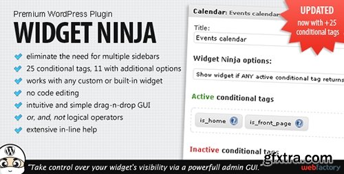 CodeCanyon - Widget Ninja v1.55 - Premium WordPress Plugin - 253159