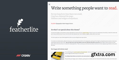 ThemeForest - Featherlite v2.4.1 - Premium WordPress Theme - 5046659