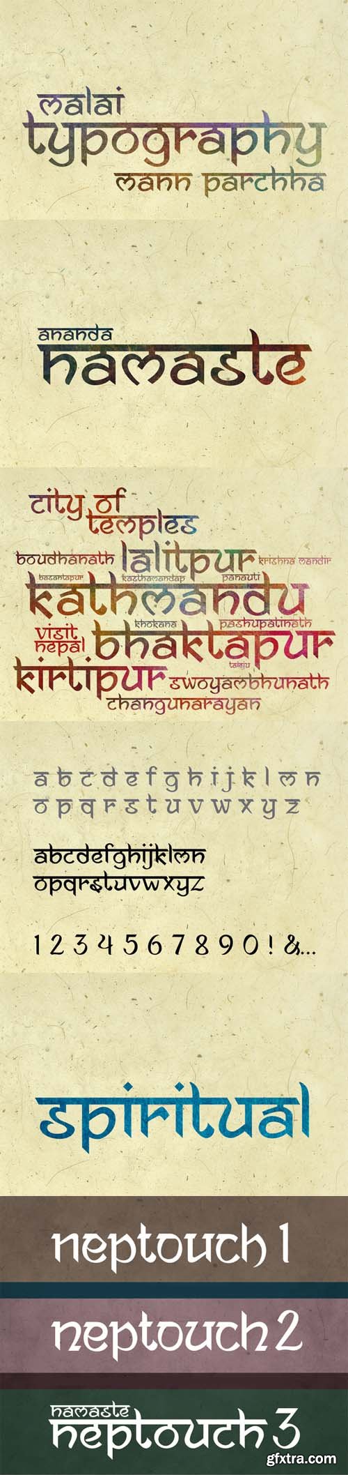 Ananda Namaste Fonts