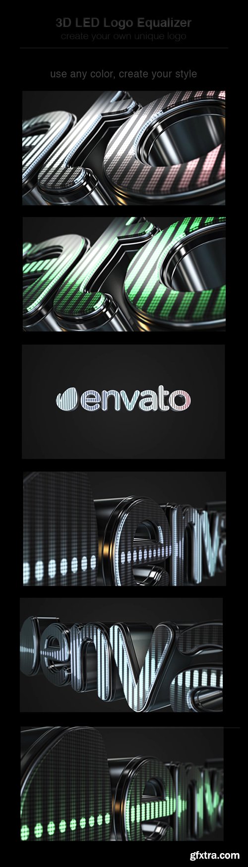 Videohive 3D LED Logo Equalizer 8686926