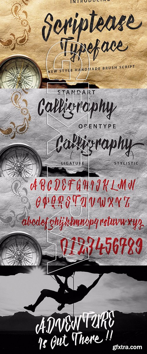 CM - Scriptease Typeface 261588