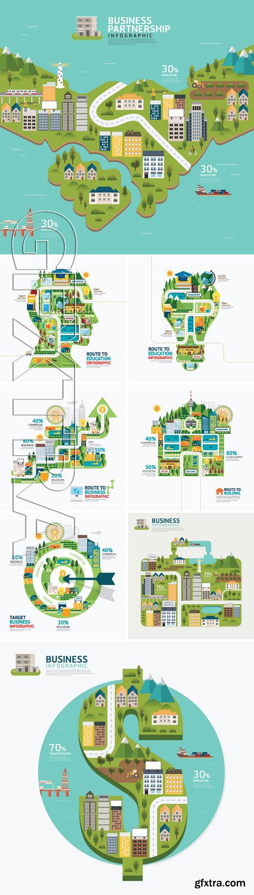 Stock Vectors - Infographic business briefcase shape template design.business success concept vector illustration 38