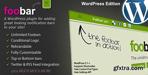 CodeCanyon - Foobar v2.5.7 - WordPress Notification Bars - 411466