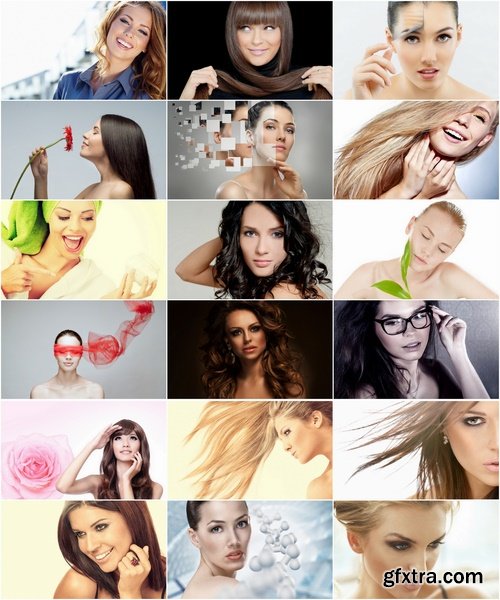 Collection of beautiful girl face hair luxury makeup 25 HQ Jpeg