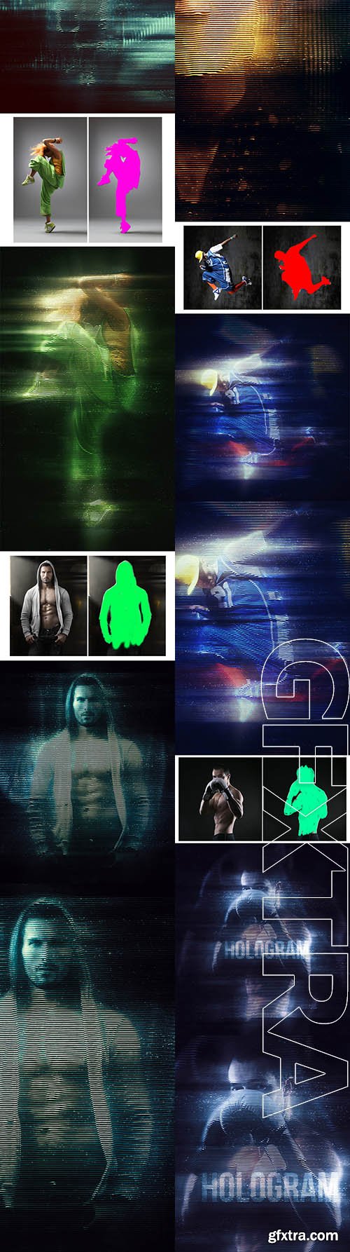 Hologram Photoshop Action - GraphicRiver 11206033