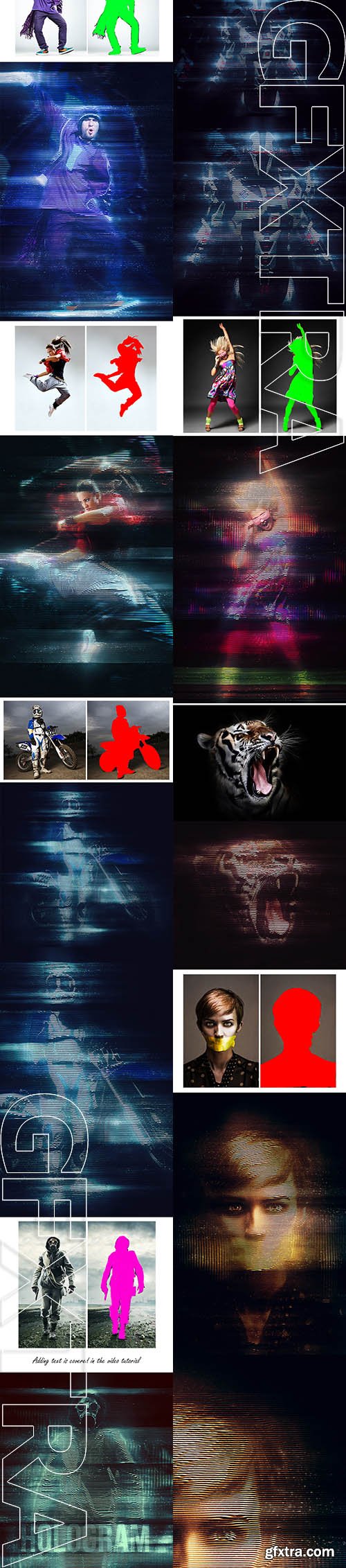 Hologram Photoshop Action - GraphicRiver 11206033