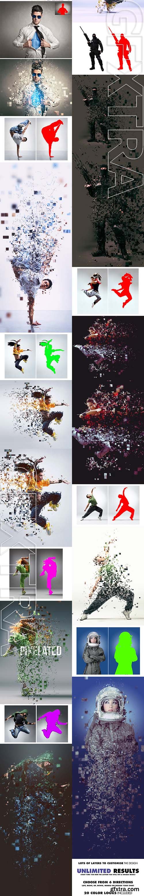 Pixelated Photoshop Action - GraphicRiver 11247218