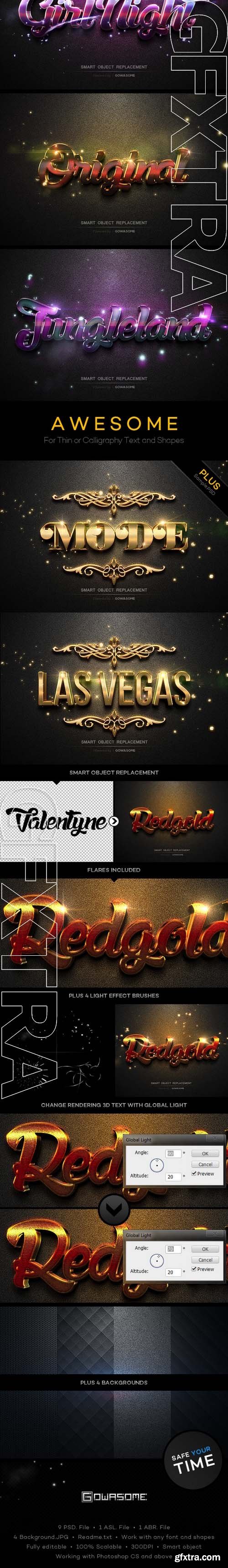 Modern 3D Text Effects GO.9 - GraphicRiver 11334349